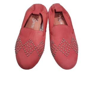 Yosi Samra Ariel Studded Pink Flats Size 7